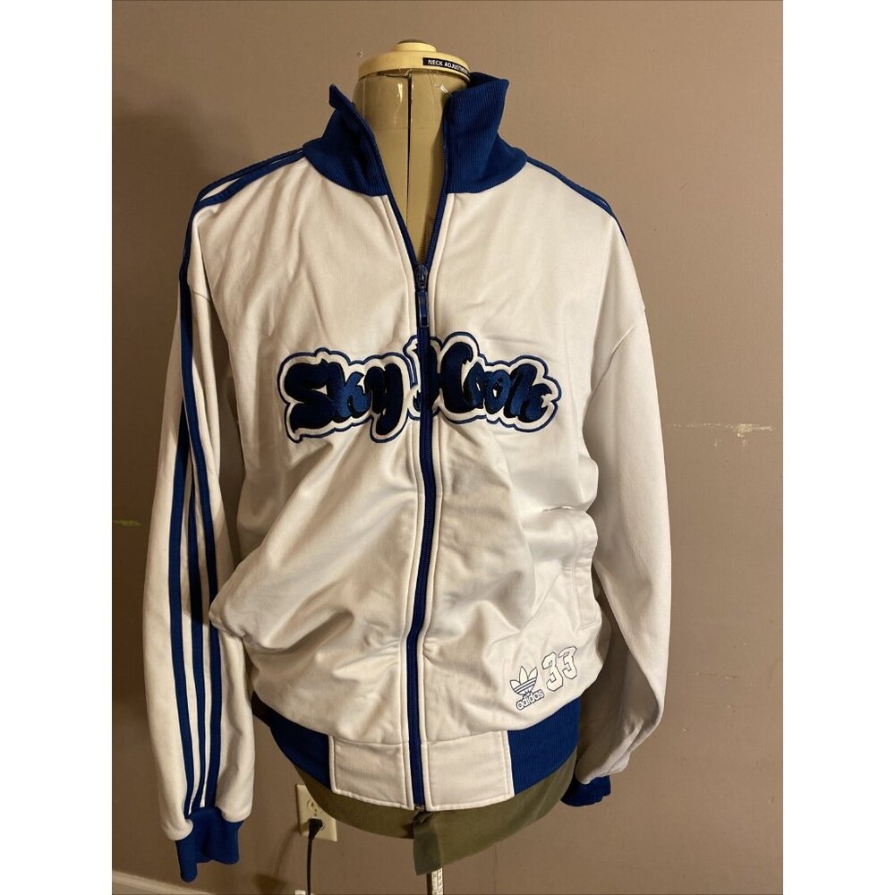2004 Adidas Men's L Originals Sky Hook LA Lakers #33 Kareem Tracksuit Jacket